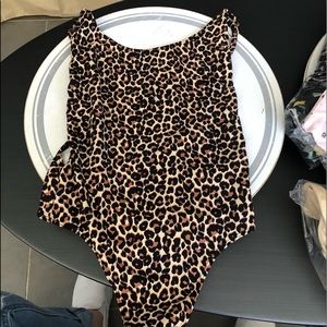 American apparel cheetah bodysuit